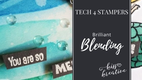 How to create a Brilliant Blending Mermaid Card – Tech 4 Stampers Blog Hop