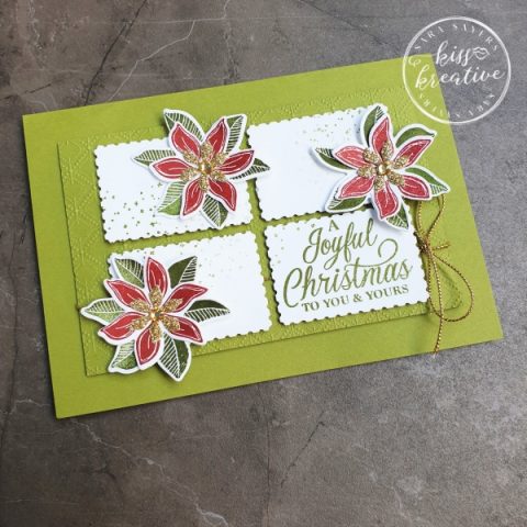 Make A Simple Merriest Moments Joyful Christmas Card - KISS Kreative