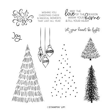 Whimsical Trees Christmas Card