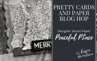 How to make an Elegant Peaceful Place Christmas card