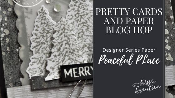 How to make an Elegant Peaceful Place Christmas card