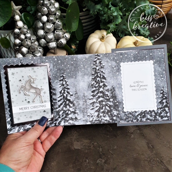 How To Make A Triple Fold Card with the Peaceful Deer Stamp set & Peaceful Place Designer Series Paper