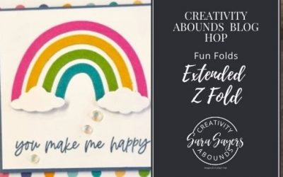 How to Make An Extended Z Fold Card  – Creativity Abounds Blog Hop