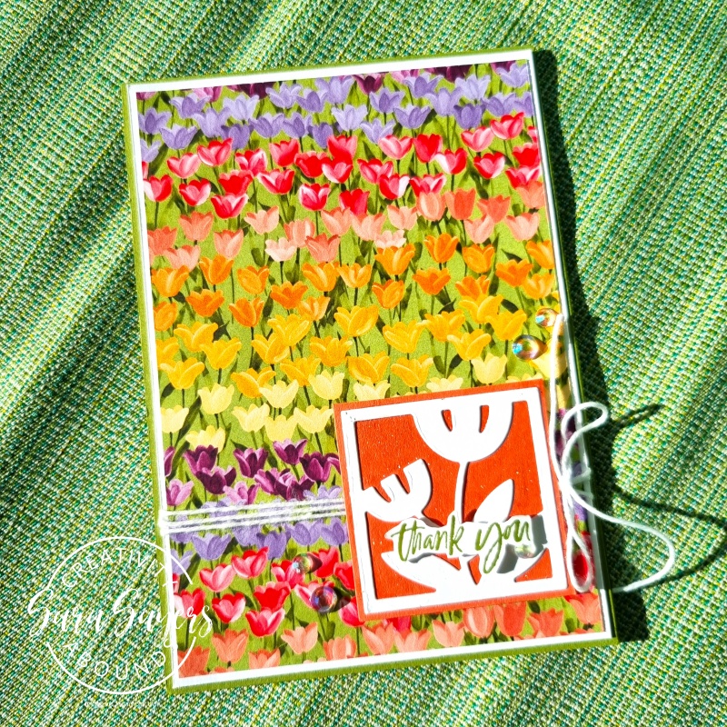 Pretty Tulip Thank You Card