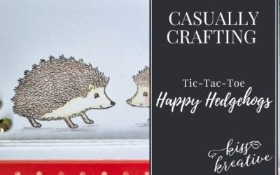 Mirror Technique Double Hedgehog Card  – Casually Crafting Blog Hop