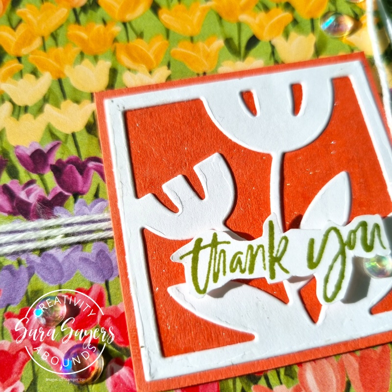 Pretty Tulip Thank You Card