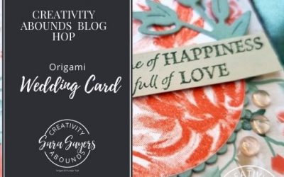 Stunningly Simple Origami Wedding Card  – Creativity Abounds Blog Hop