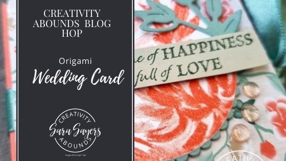 Stunningly Simple Origami Wedding Card  – Creativity Abounds Blog Hop