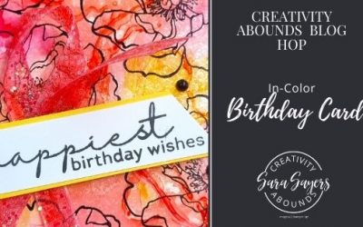 How To Create Original Backgrounds With In-Color Stampin’ Blends  – Creativity Abounds Blog Hop