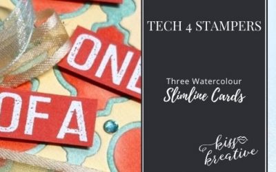 How To Make Three Watercolour Slimline Cards – Tech 4 Stampers Blog Hop