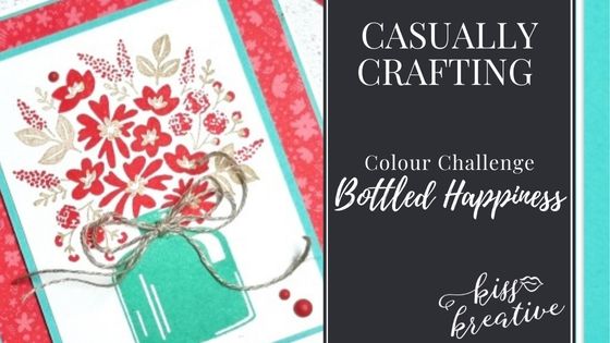 Bottled Happiness Colour Challenge Card – Casually Crafting Blog Hop