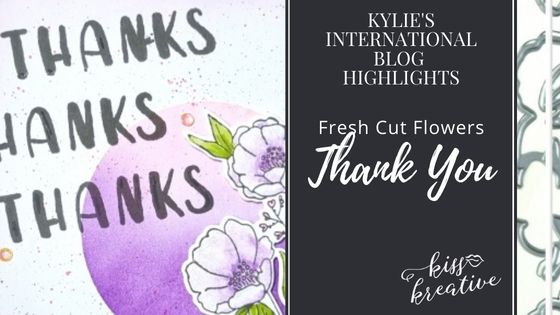 How To Make A fun Blended Thank You Card With The New Fresh Cut Flowers Bundle