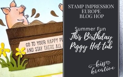 How to Make This Birthday Piggy Hot-tub Card – Stamp Impressions Blog Hop