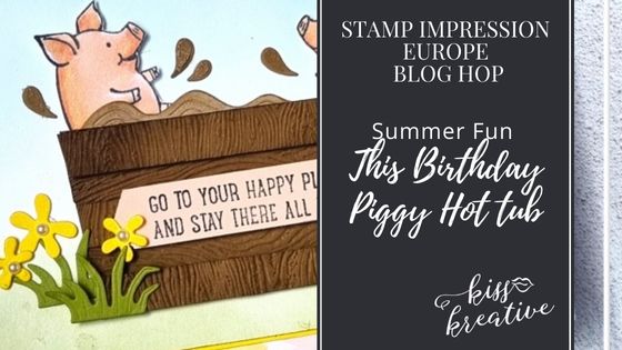 How to Make This Birthday Piggy Hot-tub Card – Stamp Impressions Blog Hop
