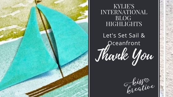 How To Make A Slimline Let’s Set Sail Oceanfront Thank You Card