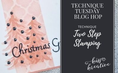 How To Create A Two Step Stamping Trees For Sale Christmas Card – Technique Tuesday