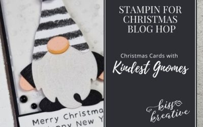 How To Make A Black & White Kindest Gnomes Christmas Card – Stampin’ For Christmas Blog Hop