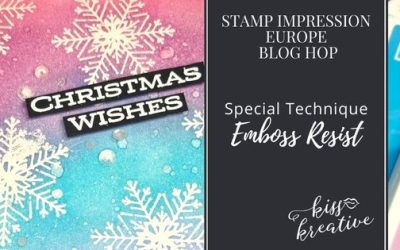 How to Create Emboss Resist Christmas Cards – Stamp Impressions Blog Hop