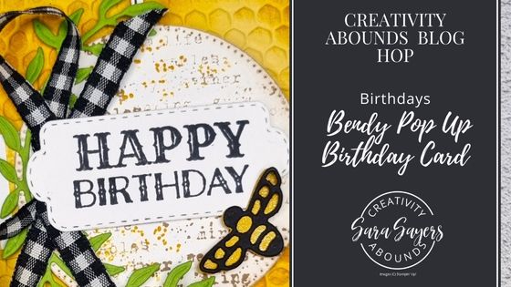 How To Make A Surprise Bendy Pop Up Birthday Card  – Creativity Abounds Blog Hop