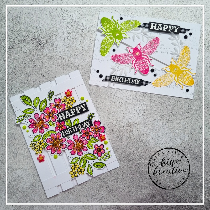 Garden Gate Split Birthday Card - KISS Kreative