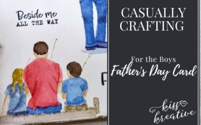 How To Create A No Line Watercolour Father’s Day Card  – Casually Crafting Blog Hop
