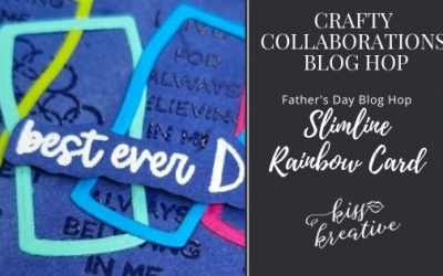 How To Make a Slimline Rainbow Beer Father’s Day Card  – Crafty Collaborations