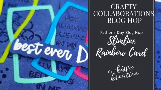 How To Make a Slimline Rainbow Beer Father’s Day Card  – Crafty Collaborations