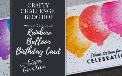 How To Make a Slimline Rainbow Balloon Birthday Card  – Crafty Collaborations