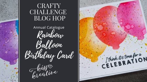 How To Make a Slimline Rainbow Balloon Birthday Card  – Crafty Collaborations