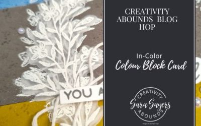 How To Make An In-Color Block Thank You Card  – Creativity Abounds Blog Hop