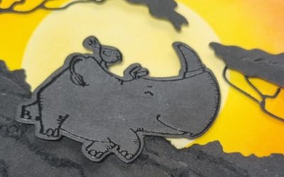 How To MAKE A Rhino Ready Silhouette Z Fold Card – Technique Tuesday