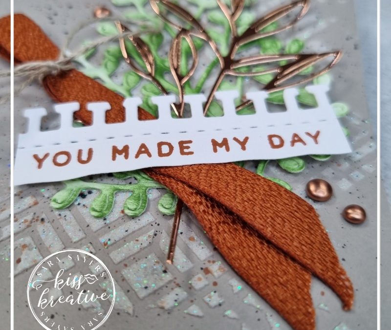 How To Create A Cool Copper Gorgeously Made Thank you Card