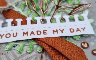 How To Create A Cool Copper Gorgeously Made Thank you Card