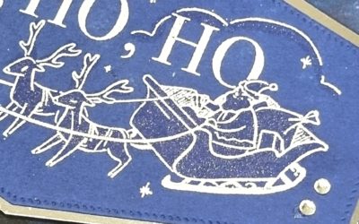 How To Create This Ho Ho Ho Jolly Words Christmas Card