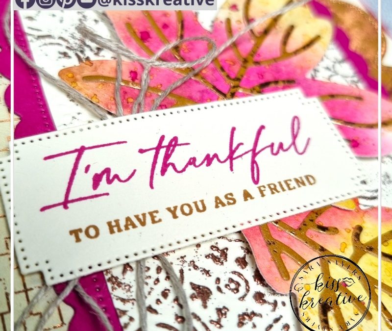 How to Create A Feminine Fun Fold Card With Autumn Leaves – Stamp Impressions Blog Hop