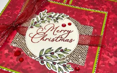 How to create a Razzle Dazzle Christmas Card – Stamp Impressions Blog Hop