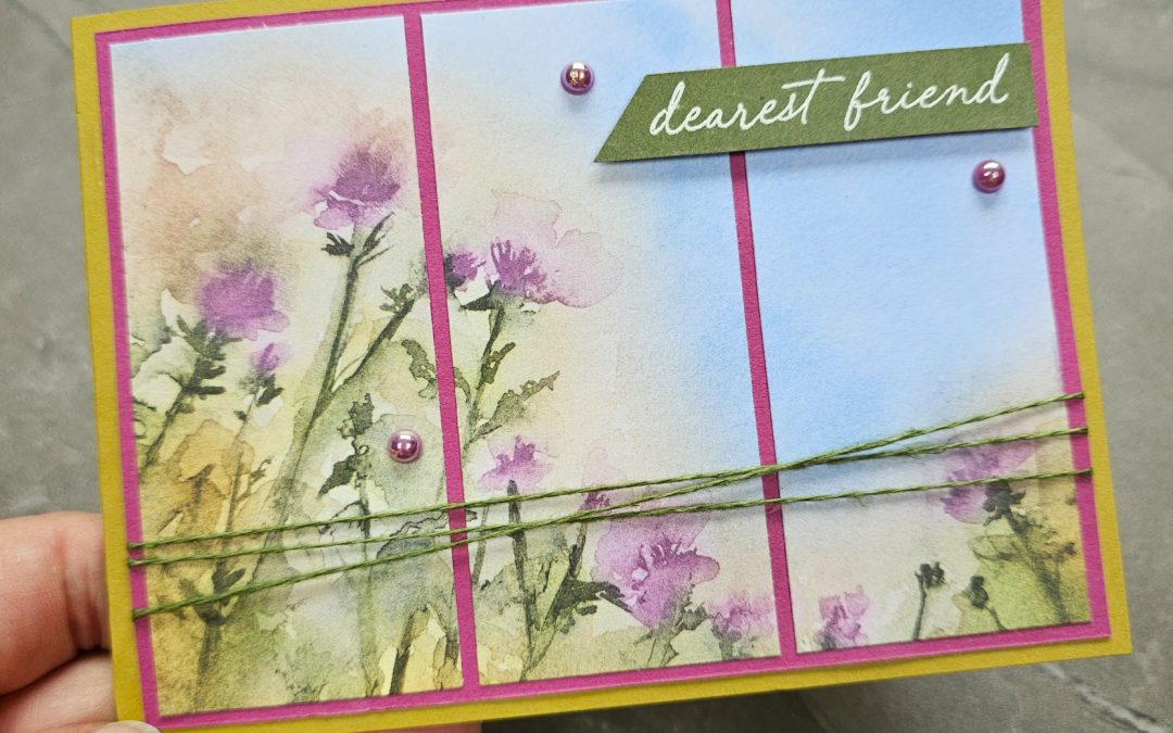 How to Create A Simple Thoughtful Journey Triptych Card – Tech 4 Stampers Blog Hop