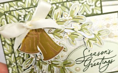 Create A Double Z-Fold Golden Greenery Christmas Card – Creativity Abounds Blog Hop