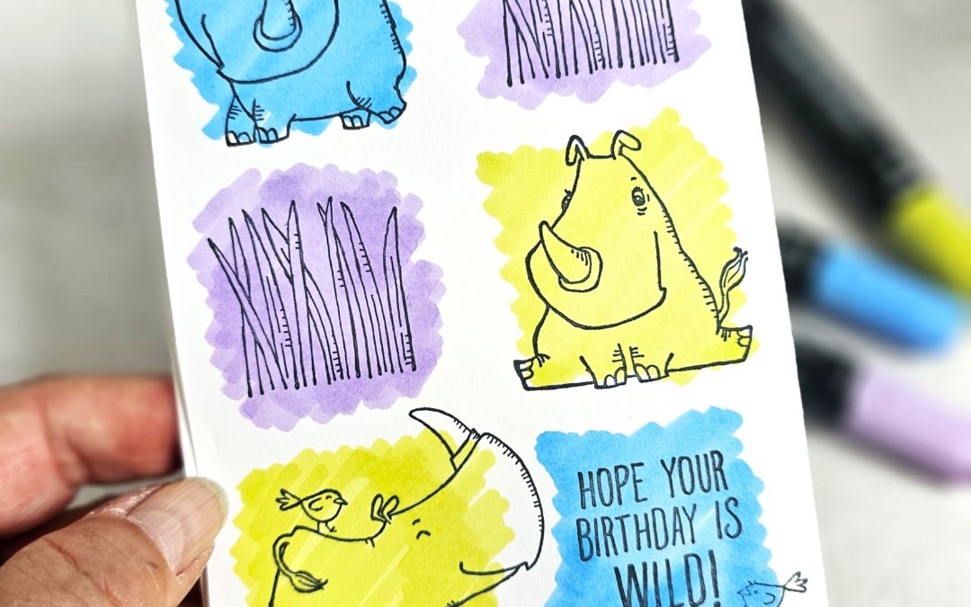 Are You Rhino Ready? Simple cards For Kids – Tech 4 Stampers Blog Hop