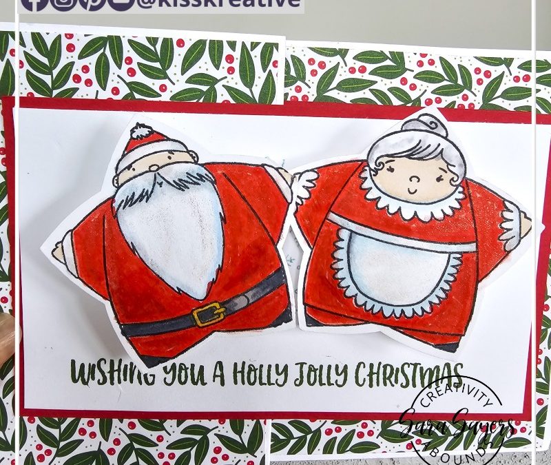 Create A Wobbling Santa and Mary Christmas Z Fold Card – Creativity Abounds Blog Hop