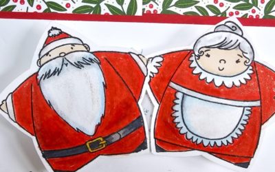 Create A Wobbling Santa and Mary Christmas Z Fold Card – Creativity Abounds Blog Hop