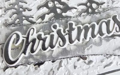 Creating An Elegant Silver & White Christmas Card – Tech 4 Stampers Blog Hop