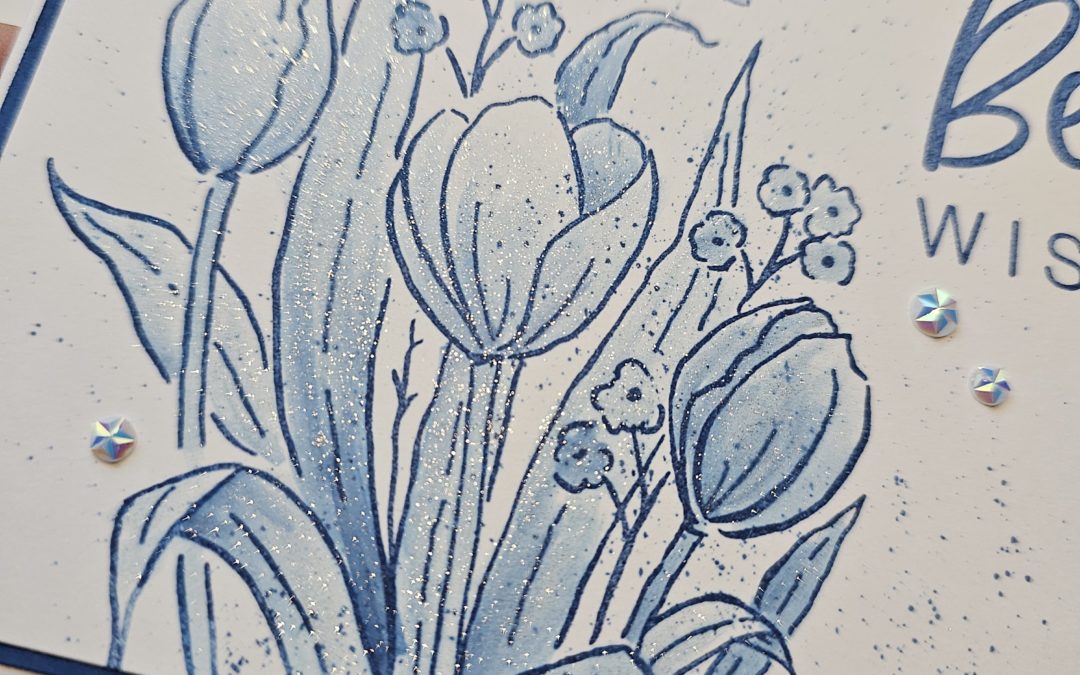 Make A Blue & White Dutch Tulip Card – Tech 4 Stampers Blog Hop