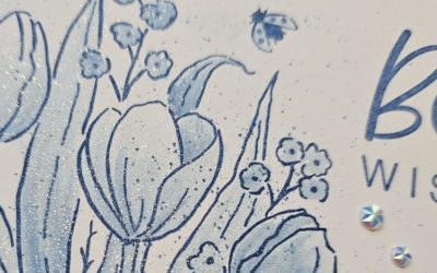 Make A Blue & White Dutch Tulip Card – Tech 4 Stampers Blog Hop