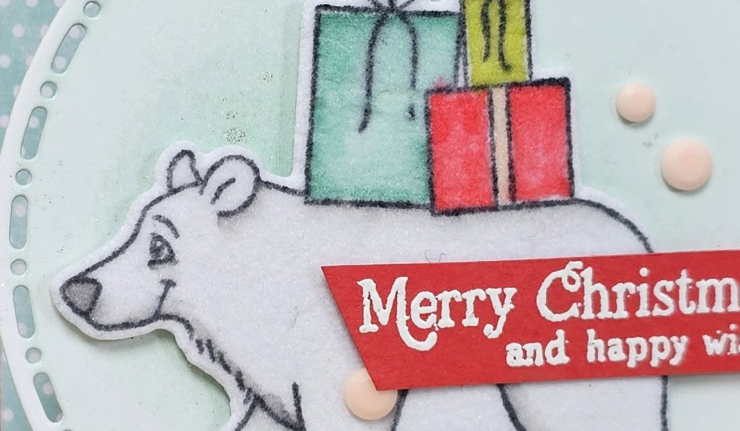 Floating Pop Up Clam Card with North Pole Delivery – Creativity Abounds Blog Hop