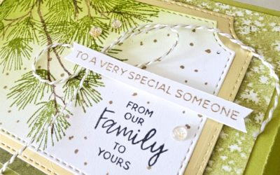 Christmas Gift Cracker using Elegant Pines – Creativity Abounds Blog Hop