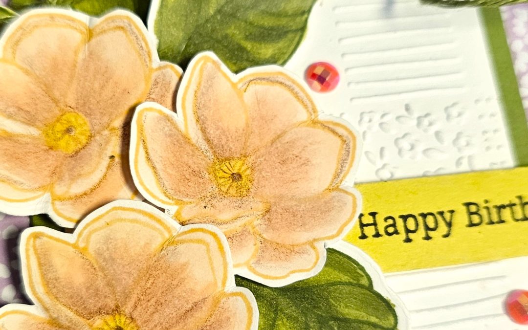 Lovely & Beautiful Easy Spring floral Fun Fold – Stamp Impressions Blog Hop