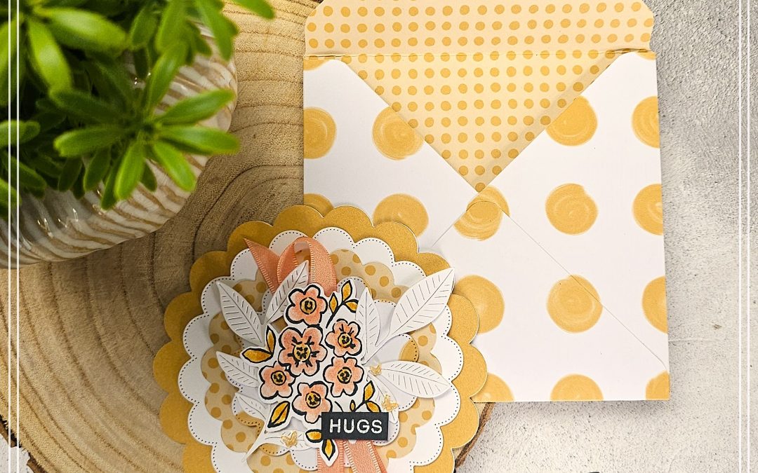 Scalloped Blooms Circular Card  – Stamp Impressions Blog Hop